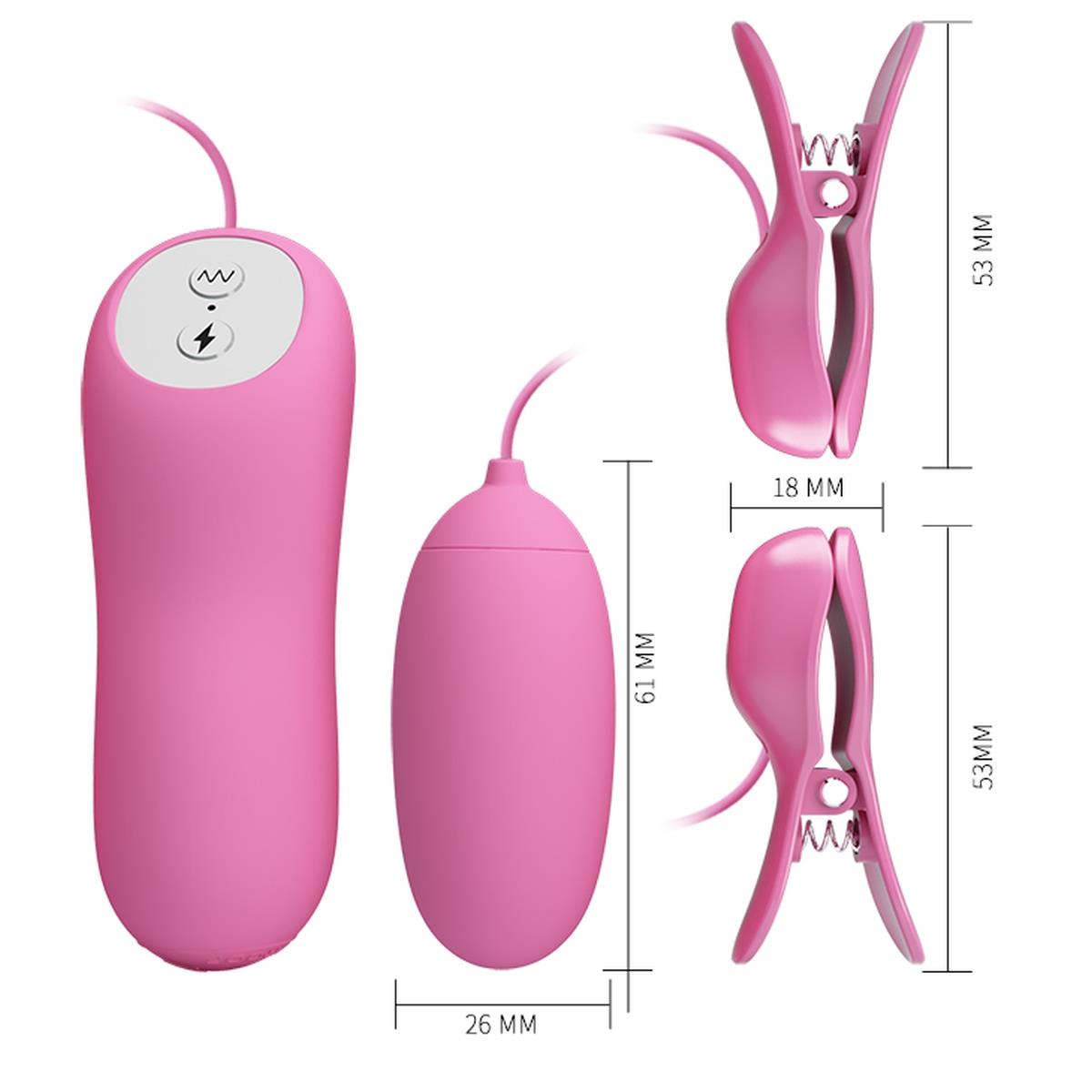 5-PRETTY LOVE - ELECTRIC SHOCK & VIBRO-BULLETS, 7 vibration functions 3 electric shock functions-5