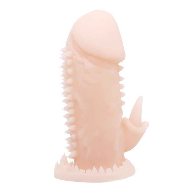 1-Elastyczna nakładka na penisa z sex wypustkami-1