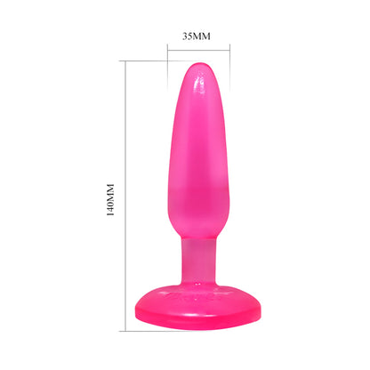 12-Giętki korek analny silikonowy długi cienki 14 cm-12