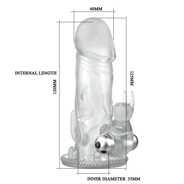 5-Nakładka na penisa wydłuża pogrubia wibrująca 12cm-5