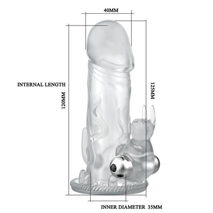 5-Nakładka na penisa wydłuża pogrubia wibrująca 12cm-5