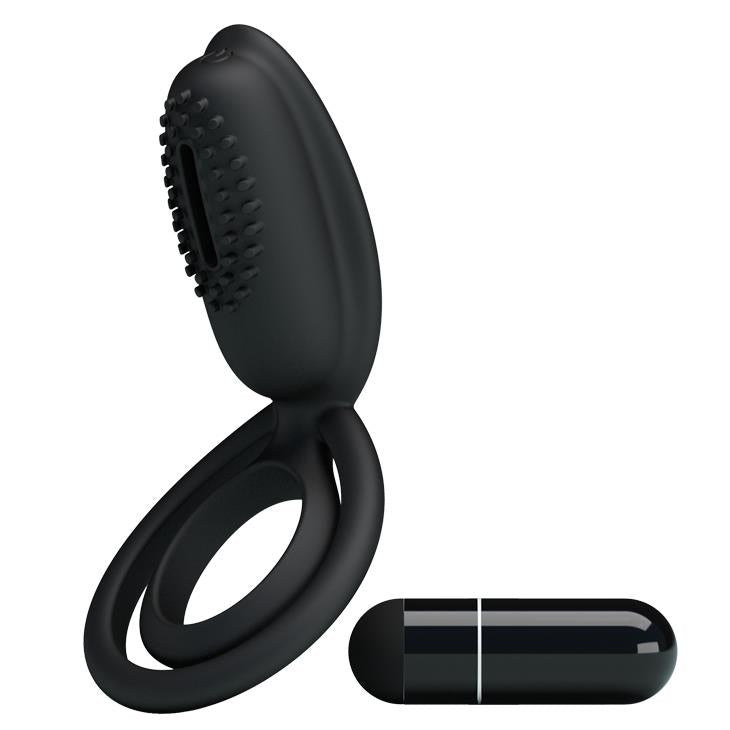2-Podwójny pierścień penis jądra wibracje masażer-2