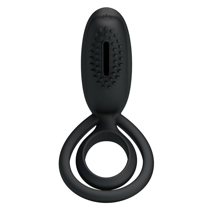 3-Podwójny pierścień penis jądra wibracje masażer-3
