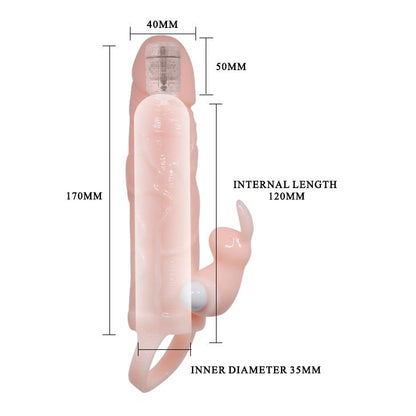 3-Realistyczna nakładka na penisa masażer wibracje-3