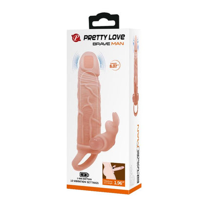 8-Wibrująca przedłużka penisa nakładka +5cm 10trybów-8