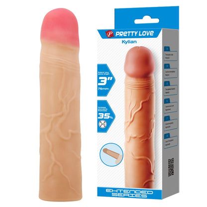1-PRETTY LOVE - Kylian Flesh, Extend your penis lenghth 3'' (76mm)-1
