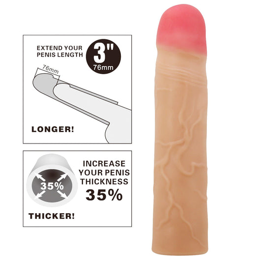 2-PRETTY LOVE - Kylian Flesh, Extend your penis lenghth 3'' (76mm)-2