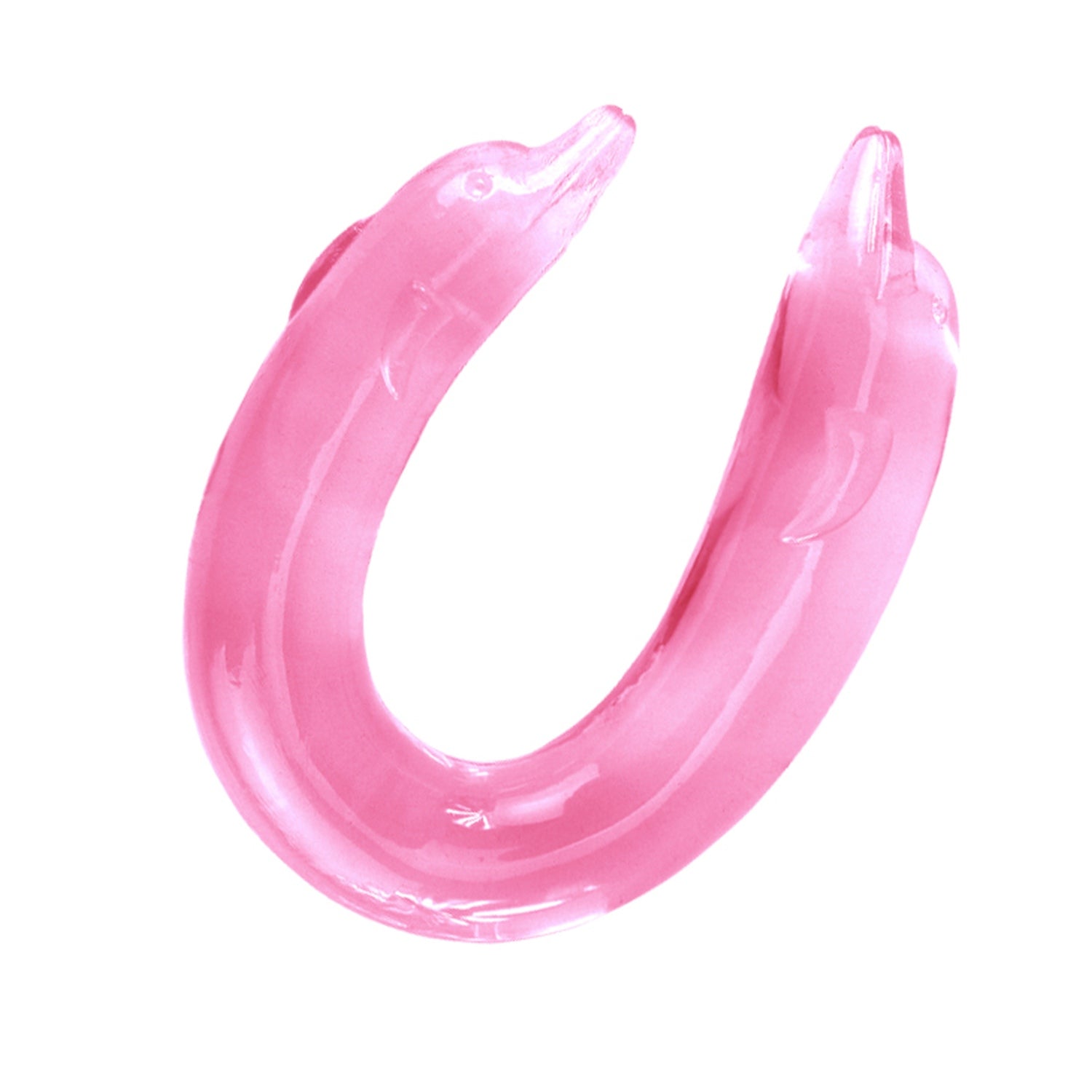 6-Podwójne różowe dildo z końcówką delfina 30,5 cm-6