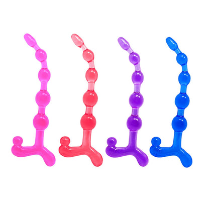 4-koraliki sonda analna silikonowe 20cm różne kolory-4