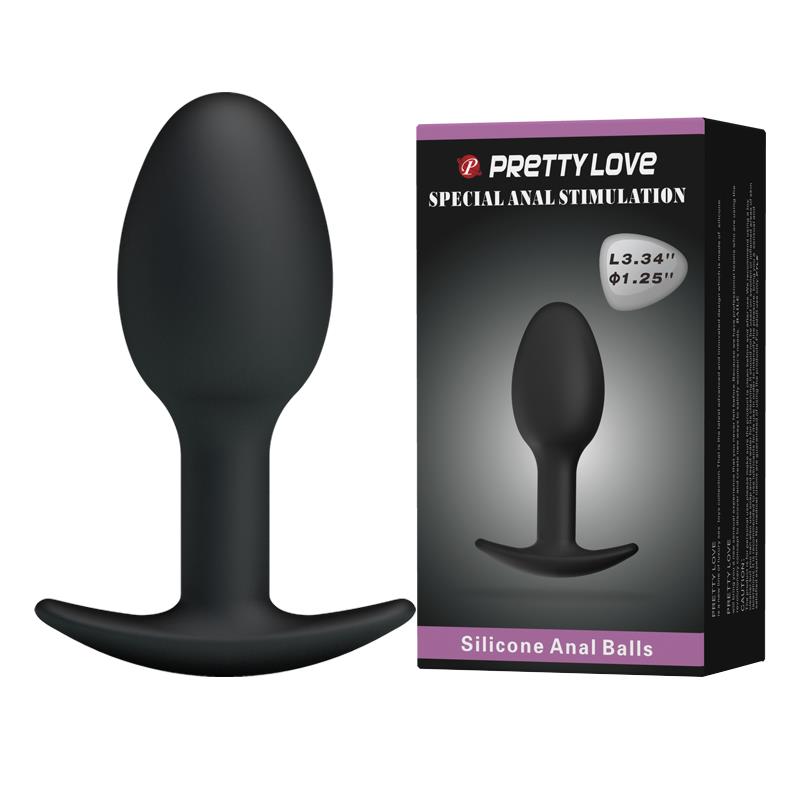 1-Klasyczny korek analny poruszający się kulka 8cm-1