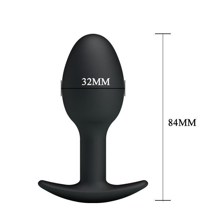 6-Klasyczny korek analny poruszający się kulka 8cm-6