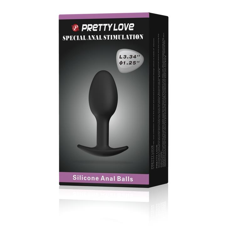 8-Klasyczny korek analny poruszający się kulka 8cm-8