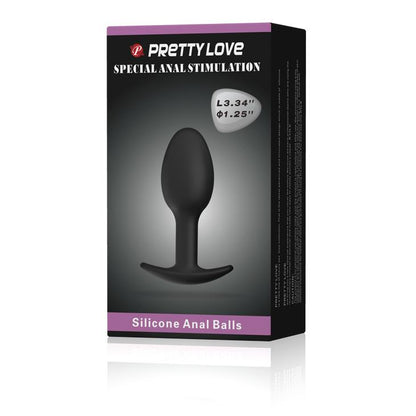 8-Klasyczny korek analny poruszający się kulka 8cm-8