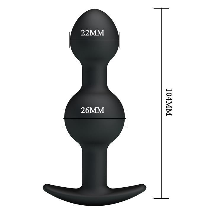 6-Zatyczka analna poruszająca się z kulkami sex 10cm-6