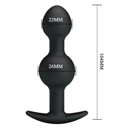 6-Zatyczka analna poruszająca się z kulkami sex 10cm-6
