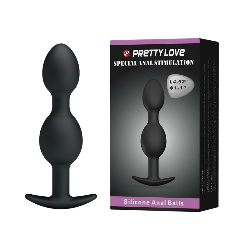 1-Obciążony wibrujący korek analny kulki sex 12cm-1