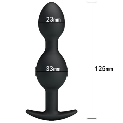 7-Obciążony wibrujący korek analny kulki sex 12cm-7