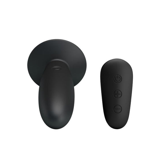 2-Korek analny silikonowy gładki wibrujący 11 cm-2