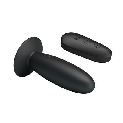 3-Korek analny silikonowy gładki wibrujący 11 cm-3