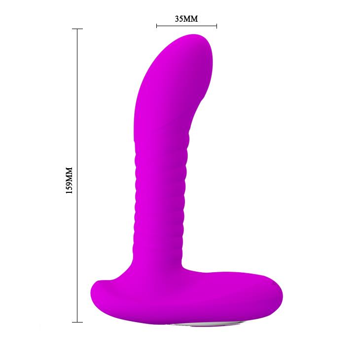 3-Obrotowy wibrujący masażer analny prostaty 12tryb-3