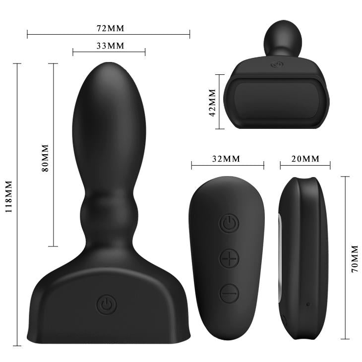 3-Duży korek analny pompowany powiększany usb 11cm-3