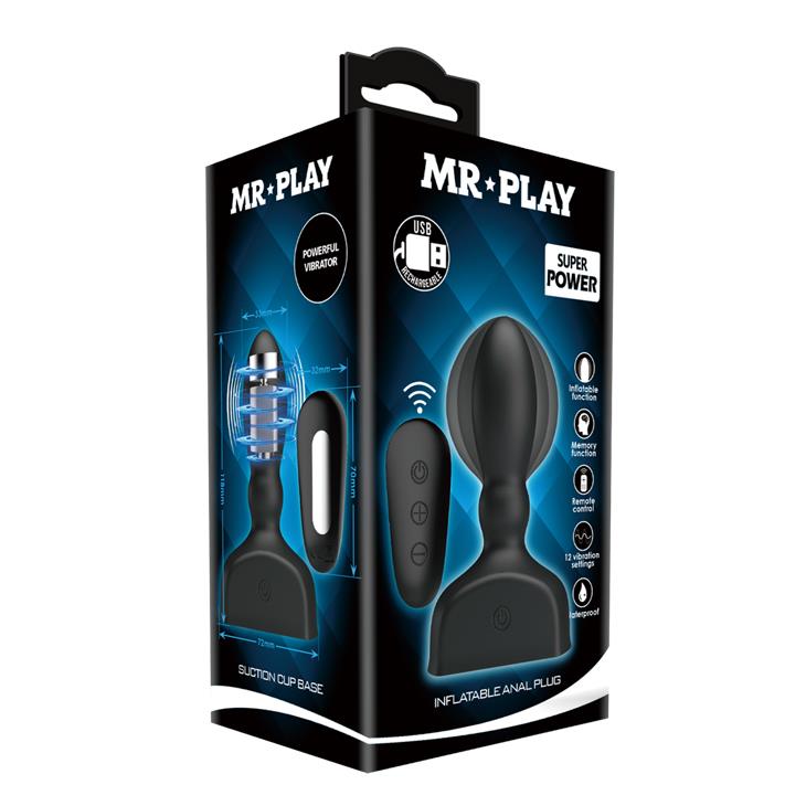 6-Duży korek analny pompowany powiększany usb 11cm-6