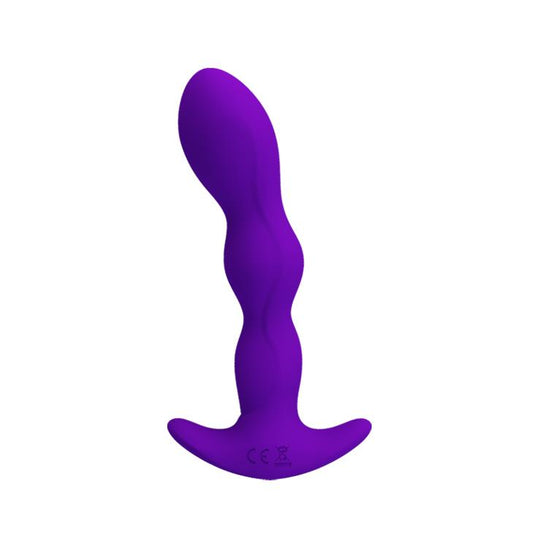 2-Korek analny plug silikonowy wibrujący 12tryb 14cm-2