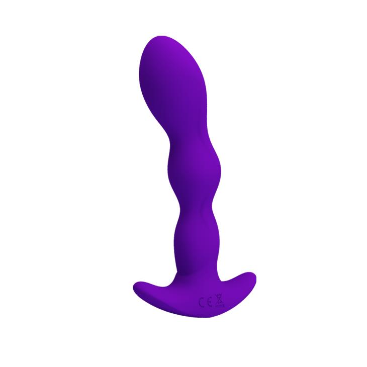 3-Korek analny plug silikonowy wibrujący 12tryb 14cm-3