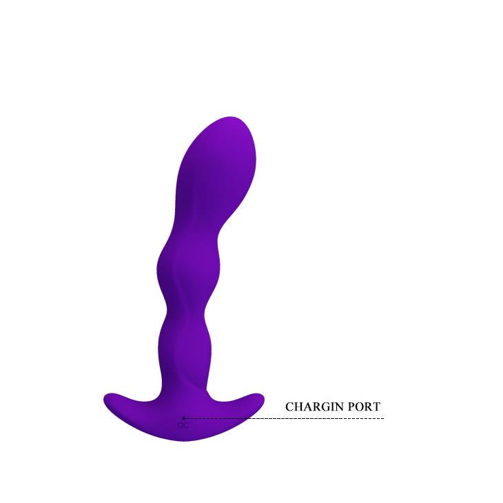 8-Korek analny plug silikonowy wibrujący 12tryb 14cm-8