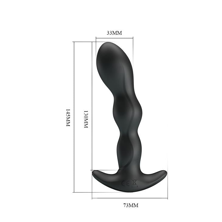 4-Wibrujący męski korek analny masażer prostaty 14cm-4