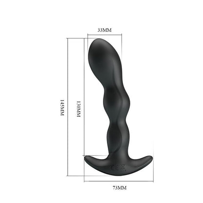 4-Wibrujący męski korek analny masażer prostaty 14cm-4