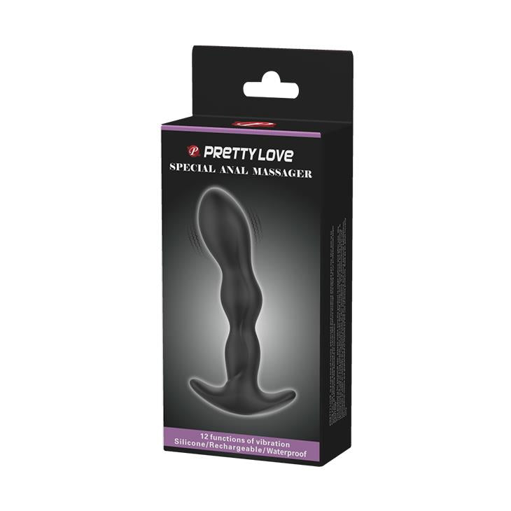 8-Wibrujący męski korek analny masażer prostaty 14cm-8