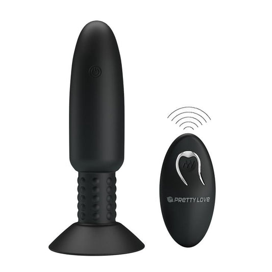 1-Korek analny z wibracjami rotacją przyssawka 14cm-1