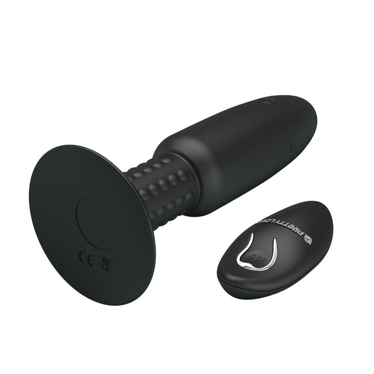 2-Korek analny z wibracjami rotacją przyssawka 14cm-2