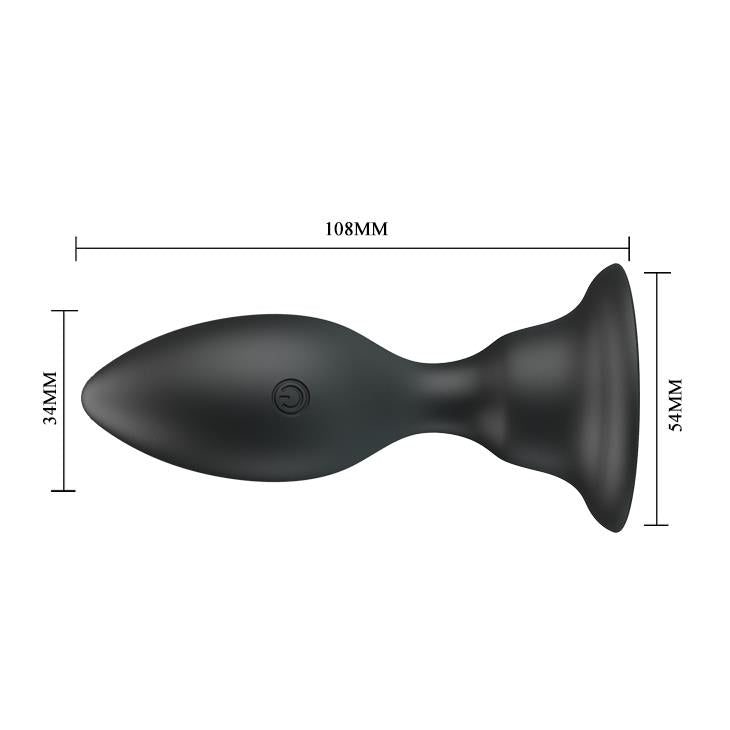 4-Korek analny z przyssawką wibrująca wtyczka 10cm-4