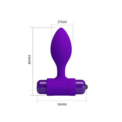 5-Plug korek analny z wibracjami mała wtyczka 8cm-5
