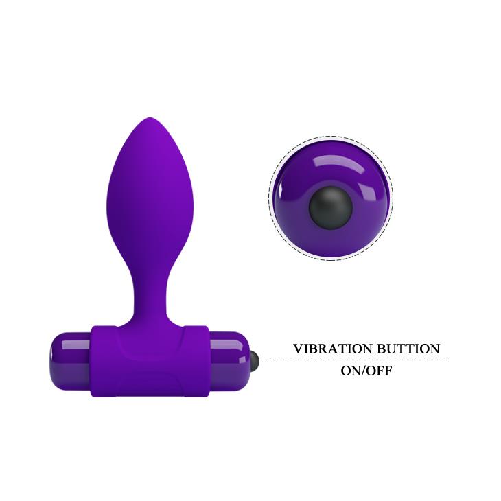 6-Plug korek analny z wibracjami mała wtyczka 8cm-6