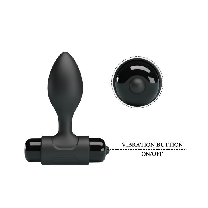 6-Plug korek analny z wibracjami mała wtyczka 8cm-6