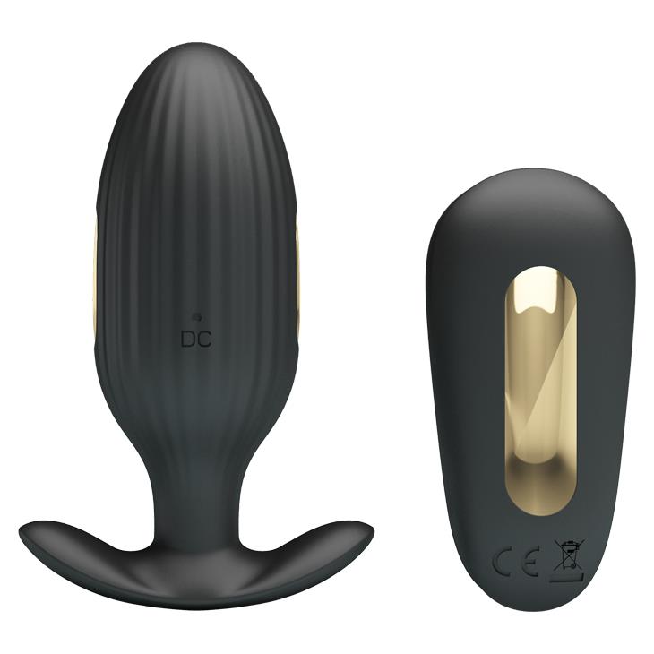 3-Elektrostymulacja korek plug analny wibrujący 9cm-3