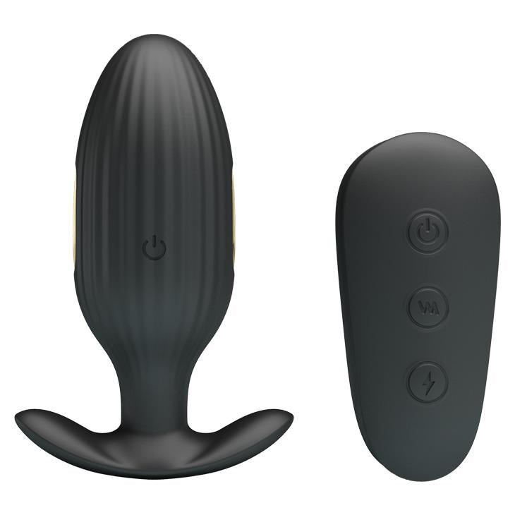 4-Elektrostymulacja korek plug analny wibrujący 9cm-4