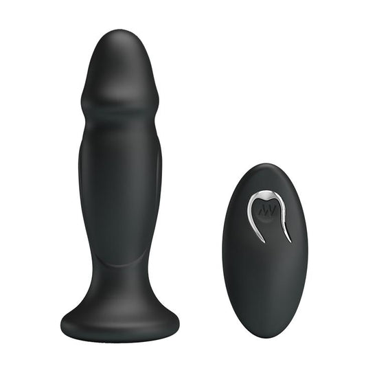 1-Mini penis korek analny wibrujący na pilota 12cm-1