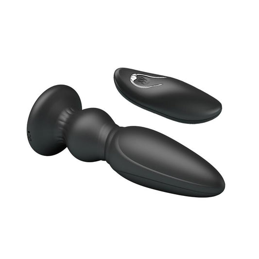 2-Mocny wibrujący ładowany korek analny 12cm 12tryb-2