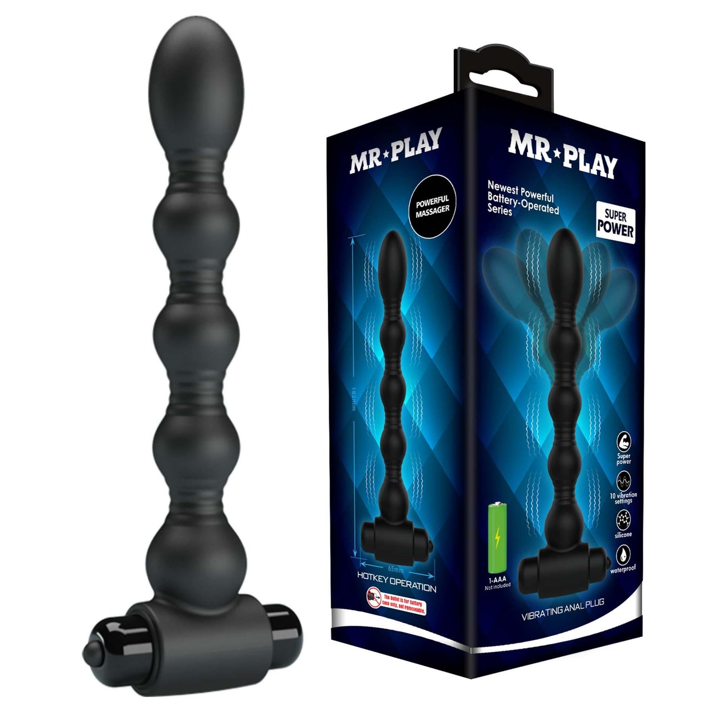 1-MR PLAY - VIBRATING ANAL PLUG - 10 functions-1