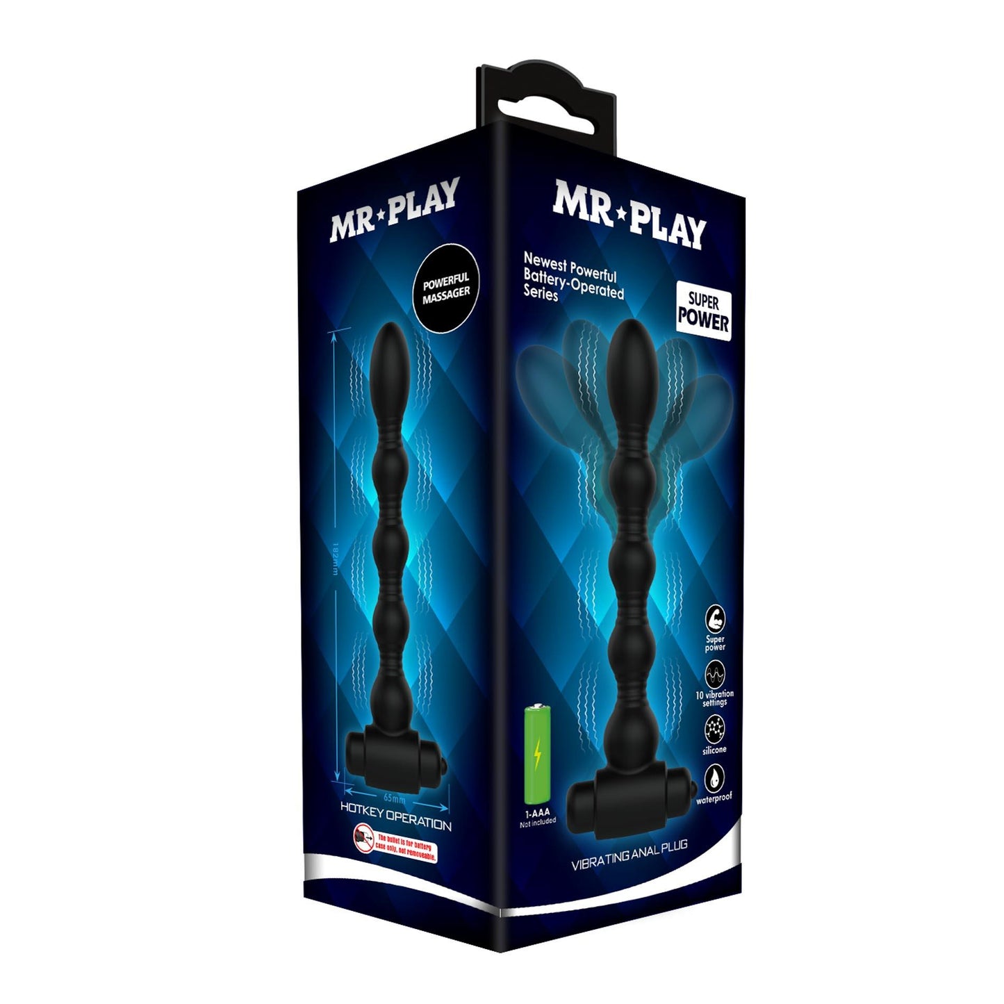 5-MR PLAY - VIBRATING ANAL PLUG - 10 functions-5