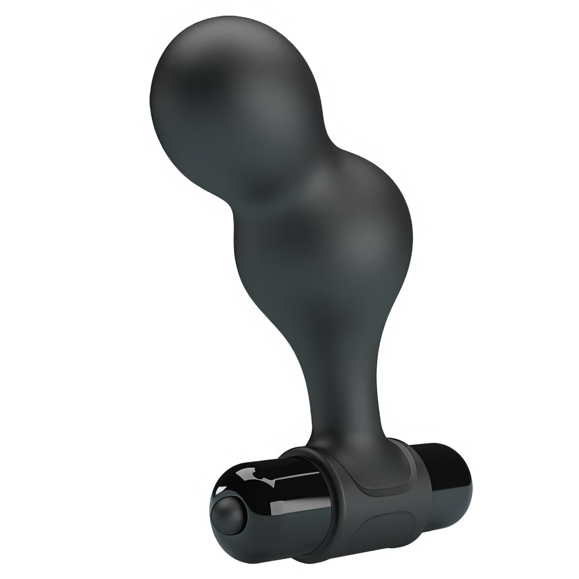 2-Mr. Play Silicone Anal Plug, 10 functions of vibration Black-2