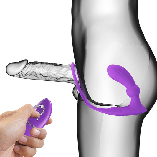 2-PRETTY LOVE - Warren Purple, Wireless remote control 12 pulse wave settings 12 vibration functions-2