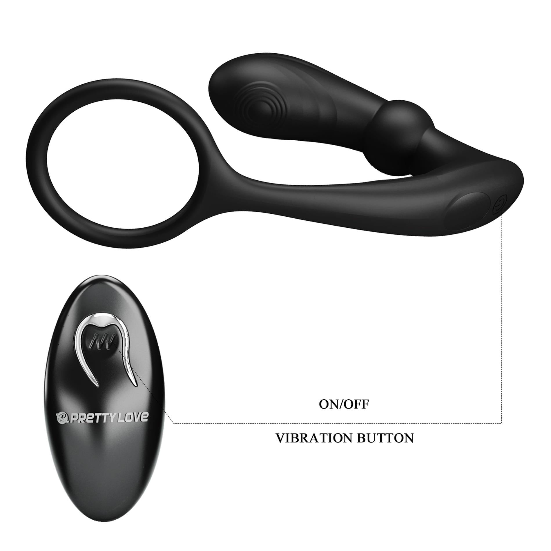 7-PRETTY LOVE - Warren Black, 12 vibration functions 12 pulse wave settings Wireless remote control-7