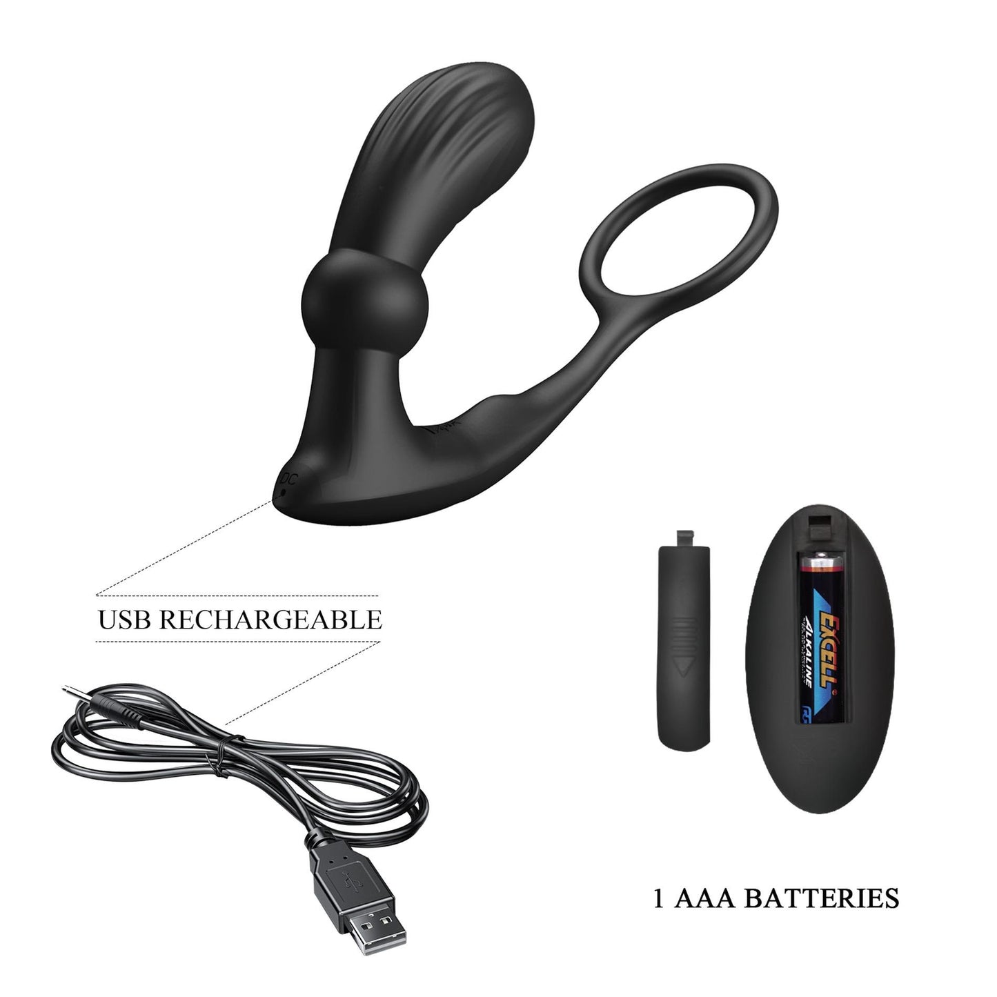 8-PRETTY LOVE - Warren Black, 12 vibration functions 12 pulse wave settings Wireless remote control-8