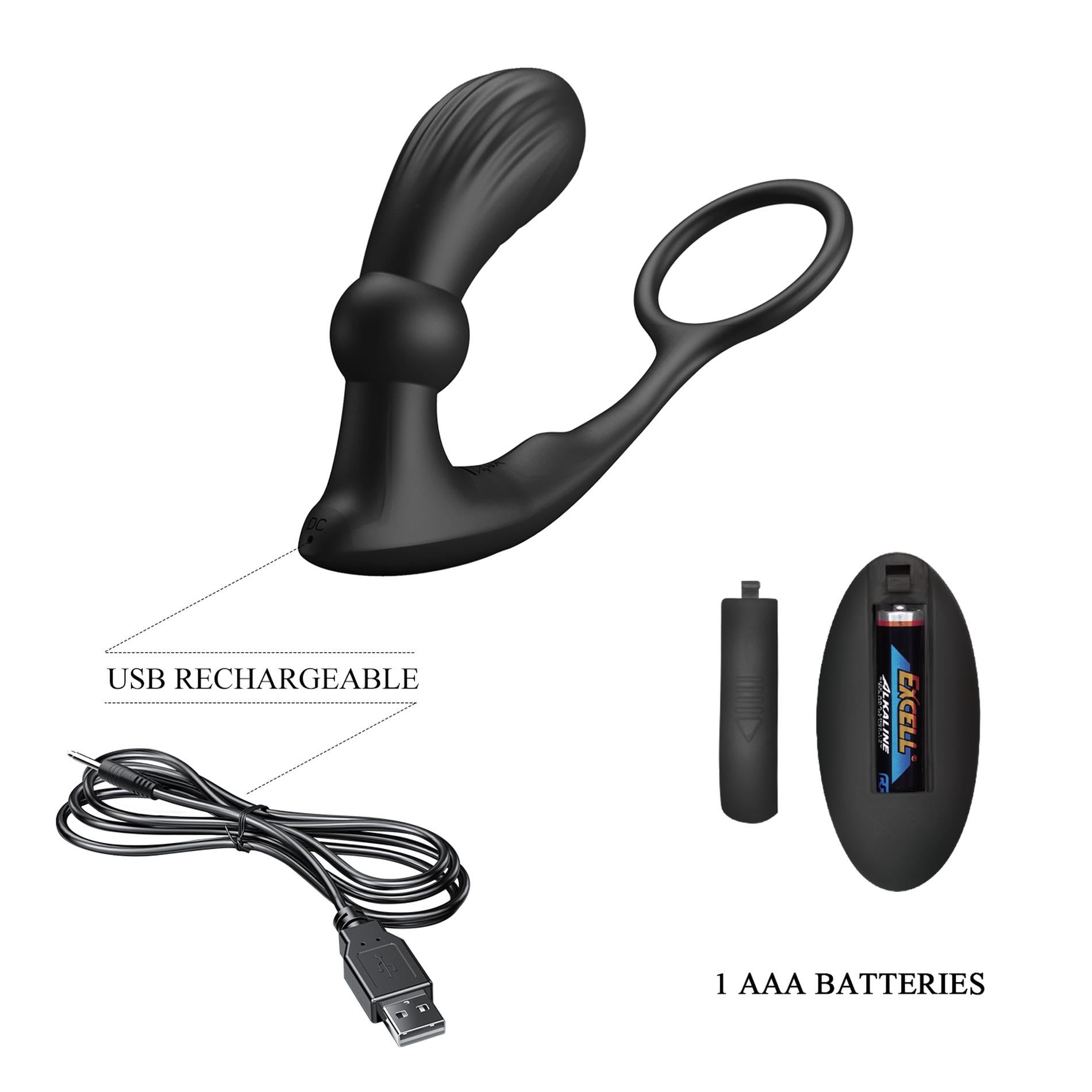 8-PRETTY LOVE - Warren Black, 12 vibration functions 12 pulse wave settings Wireless remote control-8