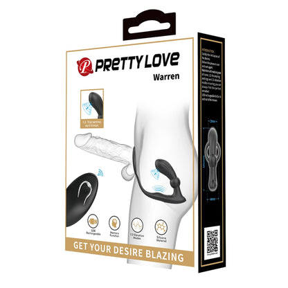 10-PRETTY LOVE - Warren Black, 12 vibration functions 12 pulse wave settings Wireless remote control-10